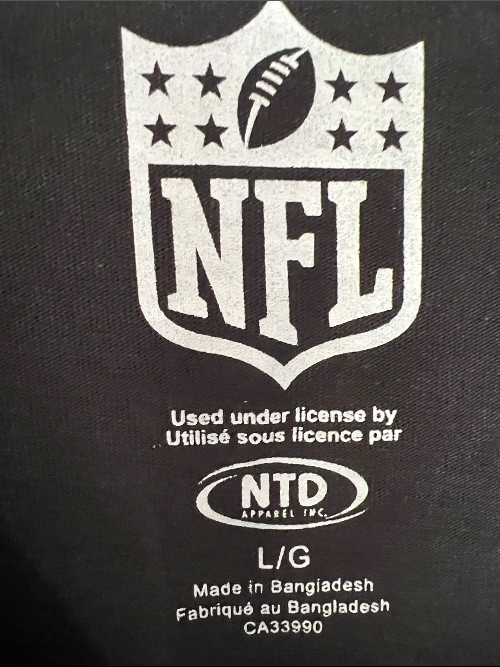 NFL Kansas City Chiefs Black Short-Sleeve Graphic Tee with Red & Gold Lettering - Picture 2 of 4